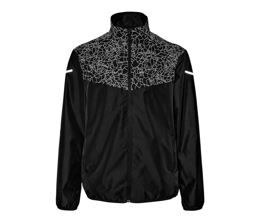 Windprotection-Laufjacke, schwarz