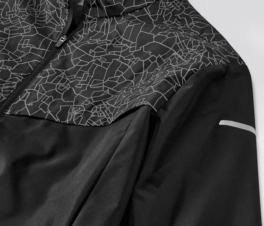 Windprotection-Laufjacke, schwarz