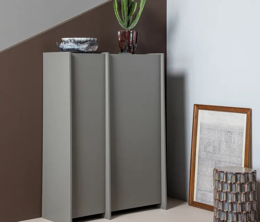 WOOOD Beistelltisch »Axu«, Keramik, grau-blau