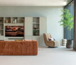 WOOOD Beistelltisch, rund, beige