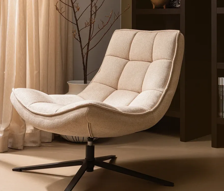 WOOOD Drehsessel »Maudi«, naturfarben