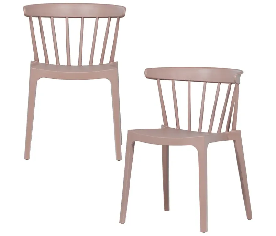 WOOOD 2 Gartenstühle, rosé