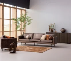 WOOOD Handgewobener Teppich »Ian«, 170 x 240 cm, braun