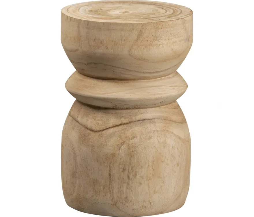 WOOOD Hocker »Bikkel«, Holz naturfarben