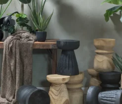 WOOOD Hocker »Bikkel«, Holz naturfarben