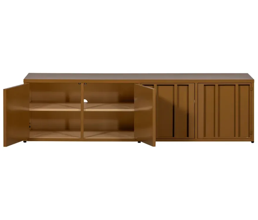 WOOOD Metall-TV-Schrank »Level«, honiggelb