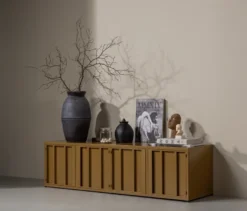 WOOOD Metall-TV-Schrank »Level«, honiggelb