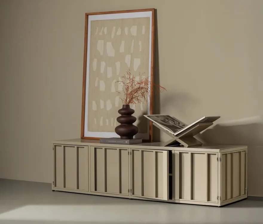 WOOOD Metall-TV-Schrank »Level«, sand