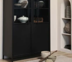 WOOOD Metall-Vitrine »Exhibit«, schwarz