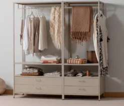 WOOOD offener Metall-Kleiderschrank »Ferris«, 70 cm