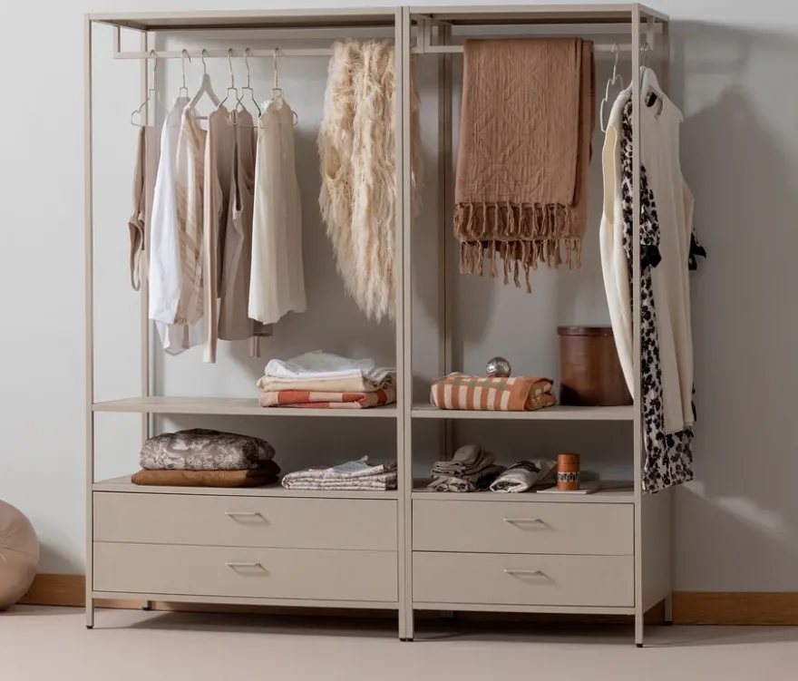 WOOOD offener Metall-Kleiderschrank »Ferris«, 70 cm