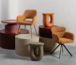 WOOOD Stühle »Fenne«, 2er-Set, ginger