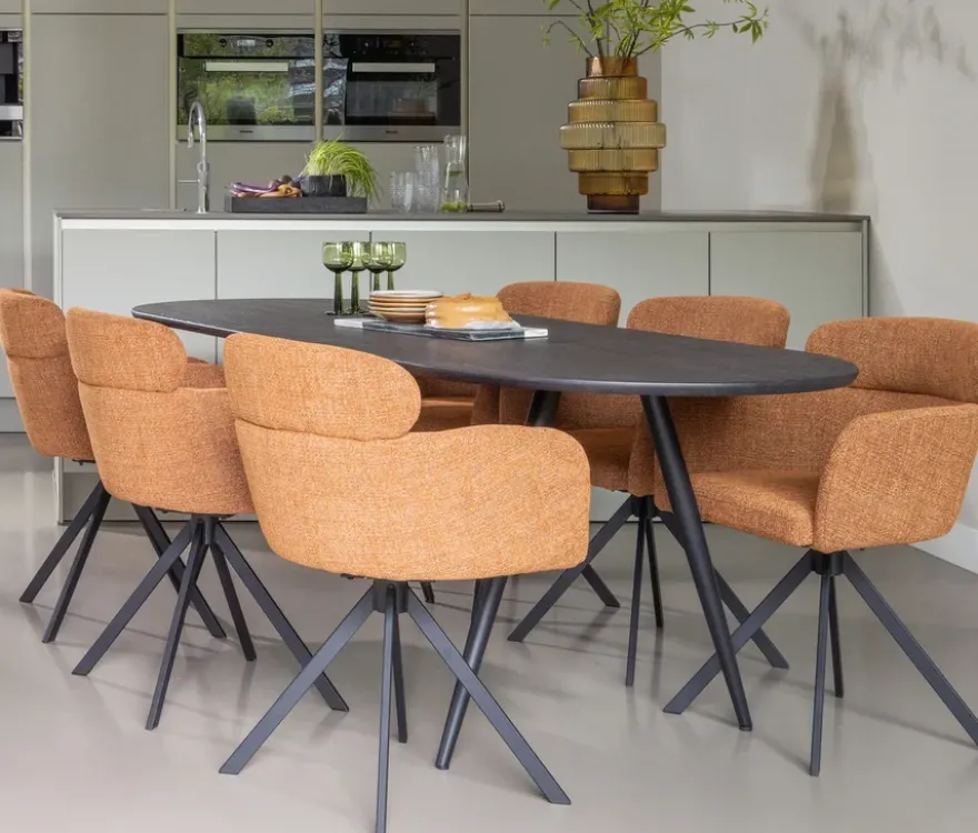 WOOOD Stühle »Fenne«, 2er-Set, ginger