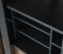 WOOOD Vitrine »James« aus Kiefernholz, schwarz