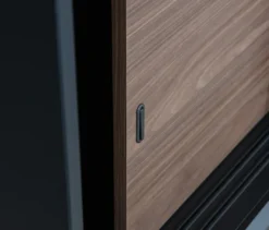 WOOOD Vitrine »James« aus Kiefernholz, schwarz