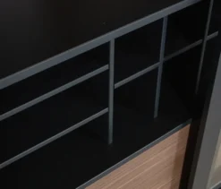 WOOOD Vitrine »James« aus Kiefernholz, schwarz