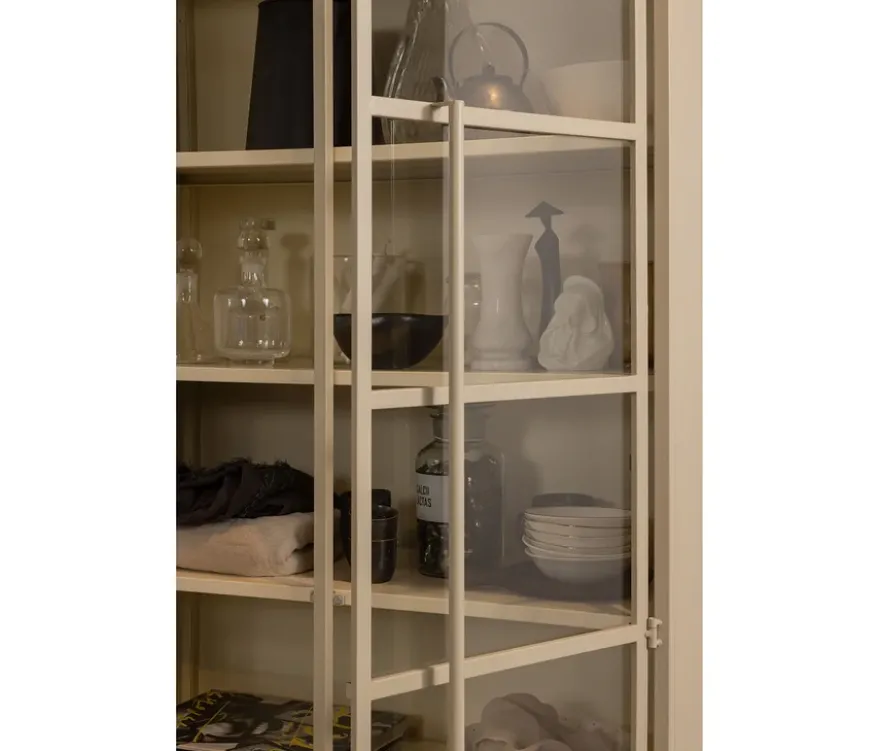 WOOOD XL-Metall-Vitrine »Exhibit«, 2-türig, sand