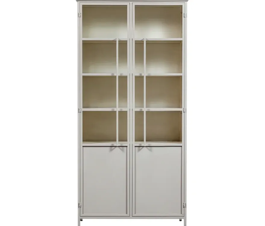 WOOOD XL-Metall-Vitrine »Exhibit«, 2-türig, sand