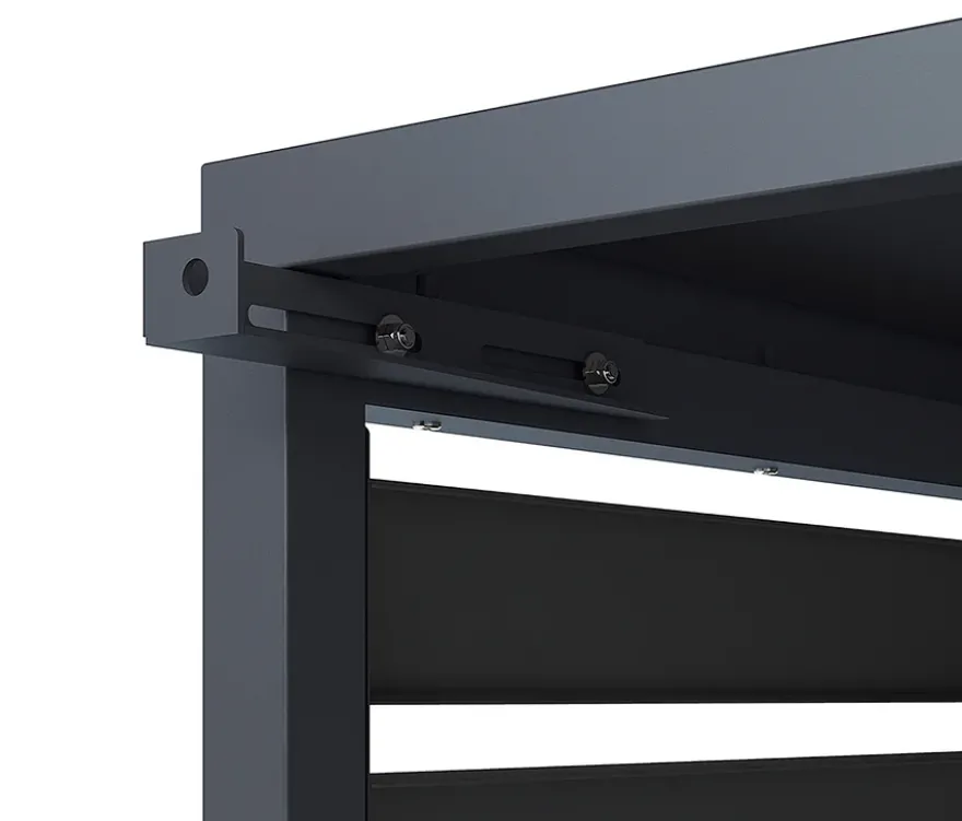 Wärmepumpenabdeckung, ca. 100 cm, anthrazit
