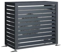 Wärmepumpenabdeckung, ca. 100 cm, anthrazit