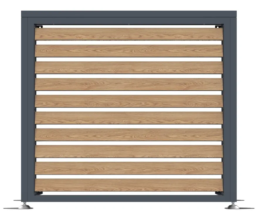 Wärmepumpenabdeckung, ca. 100 cm, Holzoptik