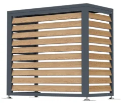 Wärmepumpenabdeckung, ca. 100 cm, Holzoptik