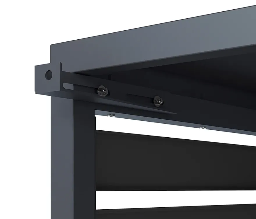 Wärmepumpenabdeckung, ca. 100 cm, Holzoptik