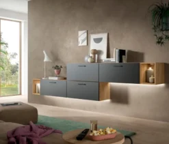 xonox Wohnkombination »Only« inkl. Beleuchtung, small, grau