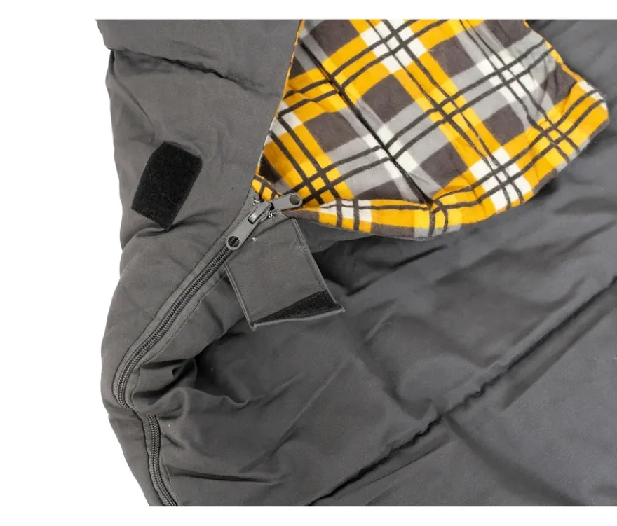 XXL-Doppelschlafsack mit integrierten Kissen