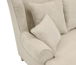 XXL-Ohrensessel »Harvard« in Cordstoff, beige