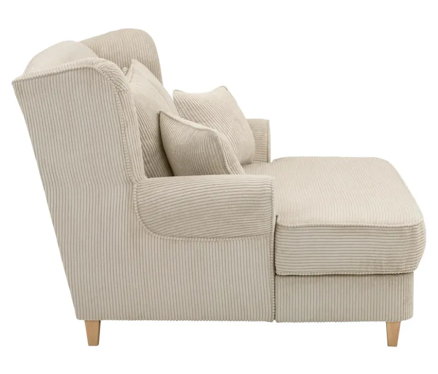 XXL-Ohrensessel »Harvard« in Cordstoff, beige
