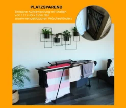 Yoursol Teleskop-Wäscheständer Ultra, schwarz
