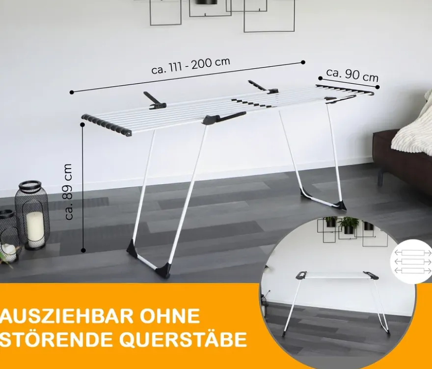 Yoursol Teleskop-Wäscheständer Ultra, weiß