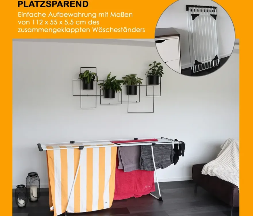 Yoursol Teleskop-Wäscheständer, weiß