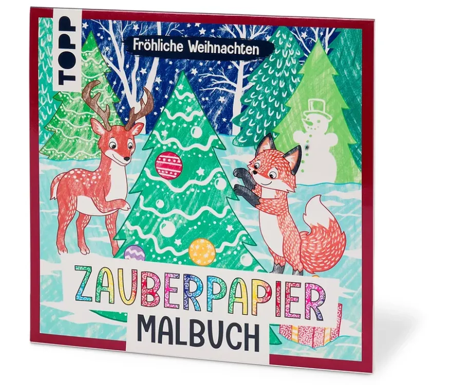 Zauberpapier-Malbuch »Fröhliche Weihnachten«