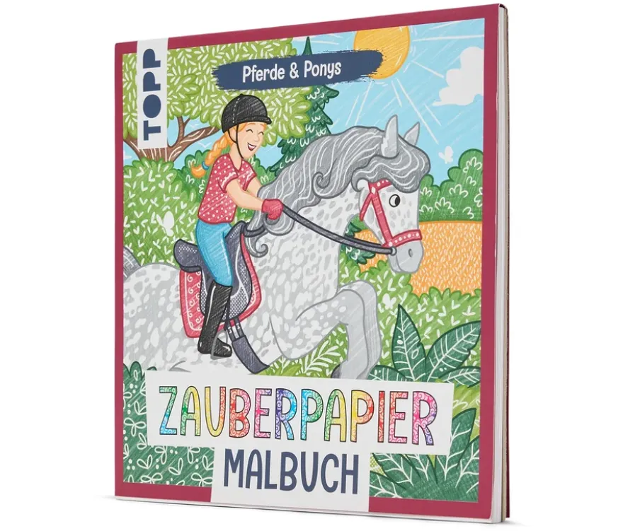 Zauberpapier Malbuch »Pferde und Ponys«