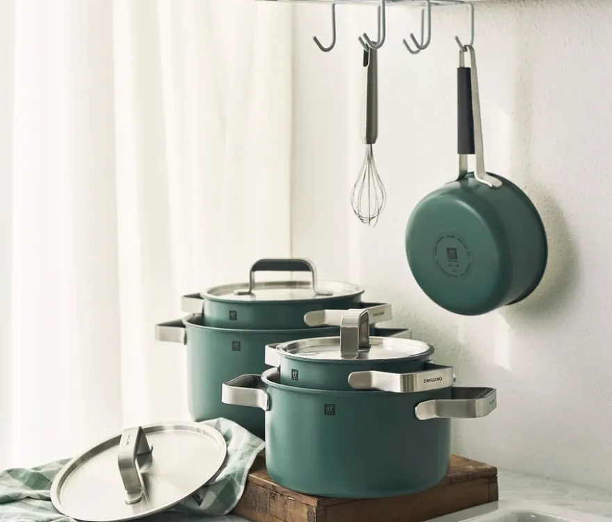 ZWILLING PURE Edelstahl-Kochgeschirr-Set, 5-teilig, grün