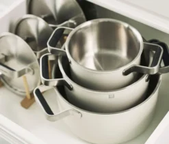 ZWILLING PURE Edelstahl-Kochgeschirr-Set, 5-teilig, elfenbeinfarben